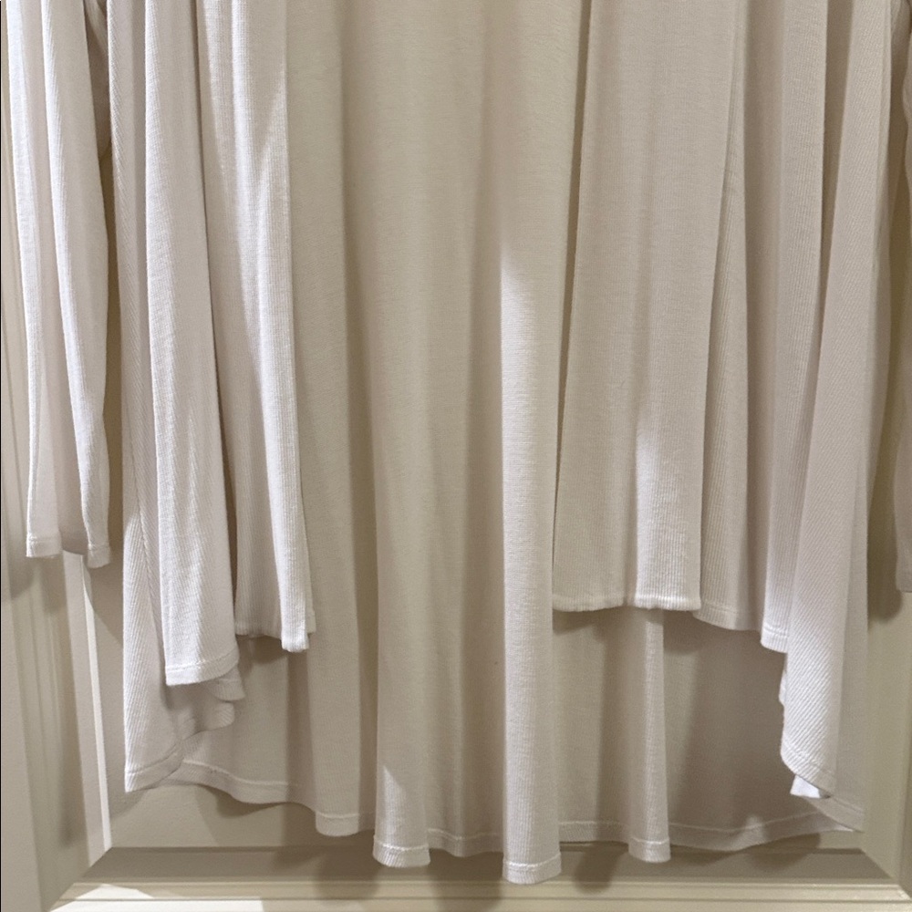 Cable & Gauge White Open-Front Cardigan - Picture 4 of 6